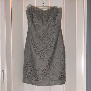 J Crew Gray Lace Cocktail Dress